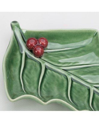 Vas model frunza, 36 cm, colectia Holly - Bordallo Pinheiro